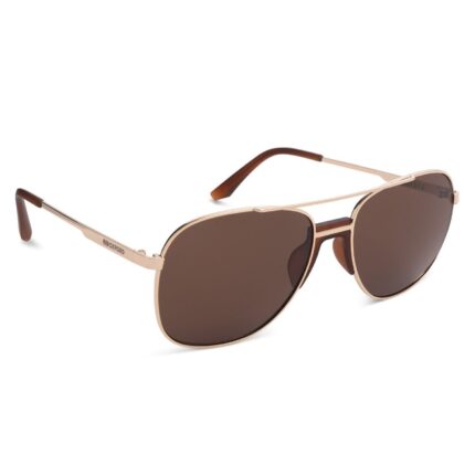 ΓΥΑΛΙΑ ΗΛΙΟΥ Force One Gold Metal Frame Brown Lens Sunglasses SU013 OXFORD